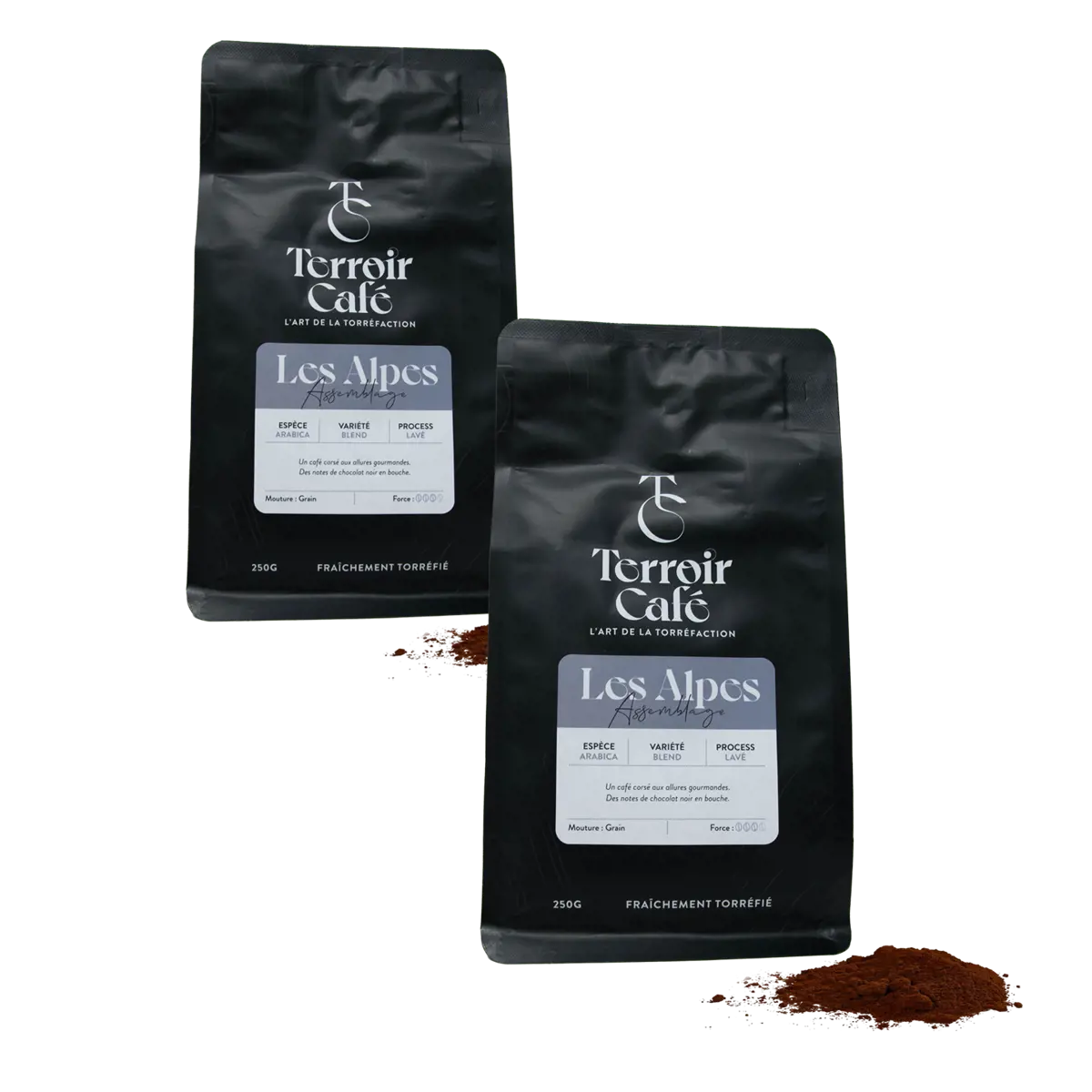 Gemahlener Kaffee - Die Alpen-Zusammenstellung - 1kg by Terroir Cafe