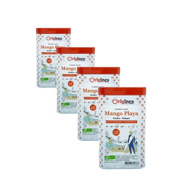 Mango Playa Metall-Box - 100g by Origines Tea&Coffee