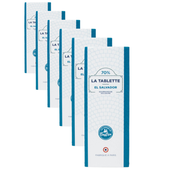 Single Origin Schokoladentafel 70% - El Salvador (25g) - Pack 6 × Tafel 25 g