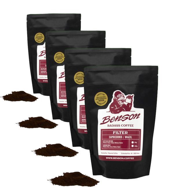 Benson Cafe Moulu Capricornio Filtre 250G Moulu Espresso - 250 G by Benson