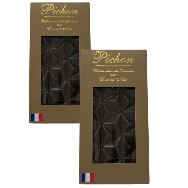 Pichon - Tablette Lyonnaise Tablette Chocolat Noir Bio Boite En Carton 80 G by Pichon - Tablette Lyonnaise