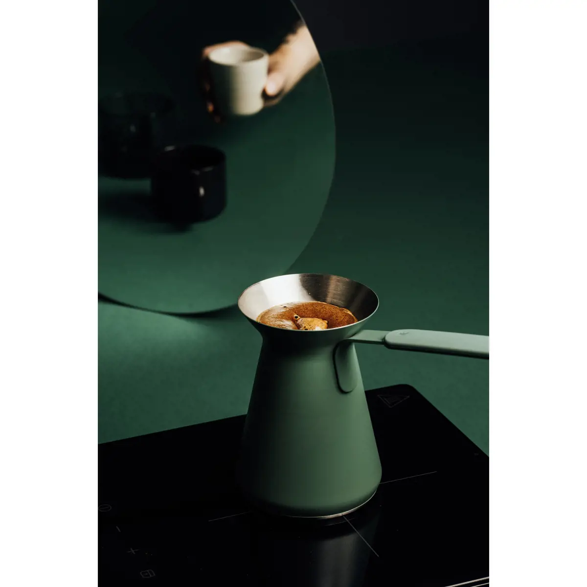 Fünfter Produktbild GOAT STORY Moderne Türkische Kaffeekanne OTTO - 550 ml - Salbeigrün by Goat Story Deutschland