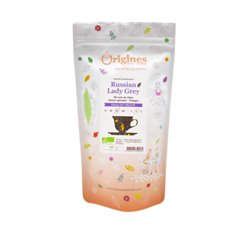 Origines Tea&Coffee The Noir Bio En Vrac Russian Lady Grey Chine 1Kg Fleur De The 1 Kg - Pochette 1 kg