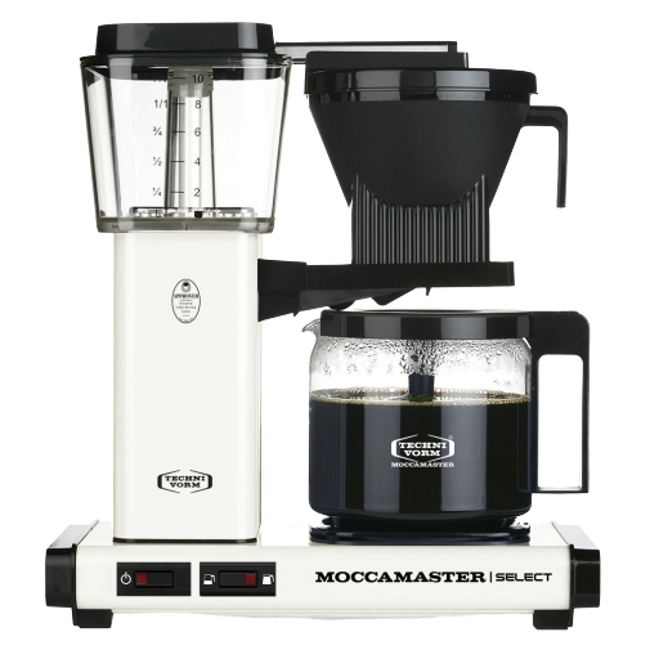 MOCCAMASTER Macchina del caffè a filtro elettrica  - 1,25 l - KBG Bianca by Moccamaster Italia