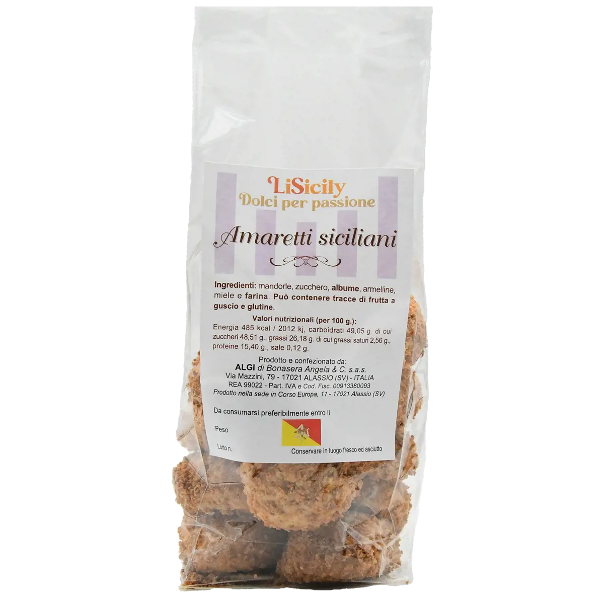 Amaretti alle mandorle siciliane 500g by LiSicily