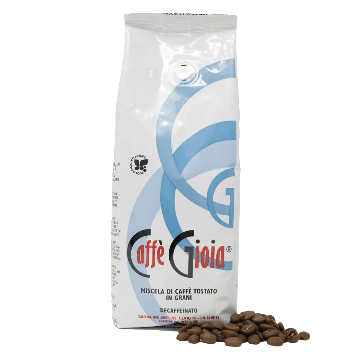 Secondo immagine del prodotto Caffè in grani - Miscela Bianca Decaffeinato Linea Famiglia - 8x250g by Caffè Gioia