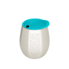 Gaspajoe Gobelet Isotherme Cosy 250Ml Inox Gravure Feuillage Couvercle Turquoise Amovible by Gaspajoe