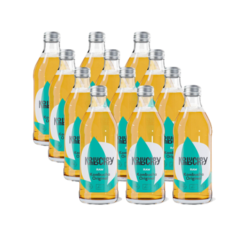 Raw Original Bio-Kombucha 12 Flaschen je 330ml - Glasflasche 3,96 kg