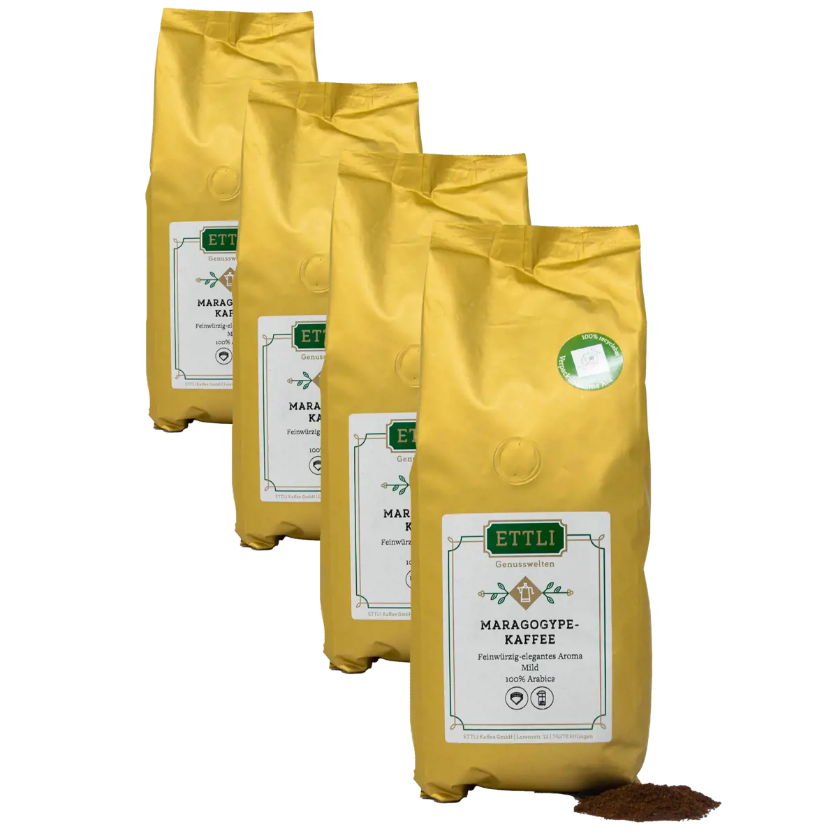 Ettli Kaffee Maragogype Moulu Moka - 250 G by ETTLI Kaffee