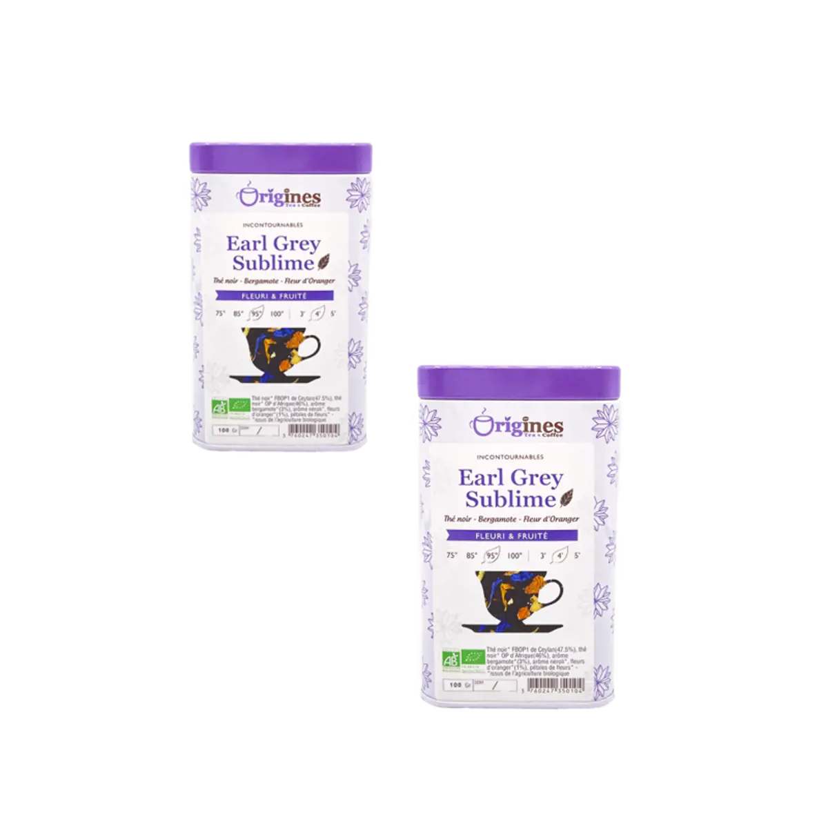 Origines Tea&Coffee The Noir Bio En - Earl Grey Sublime Ceylan Et Afrique 100G - 100 G by Origines Tea&Coffee