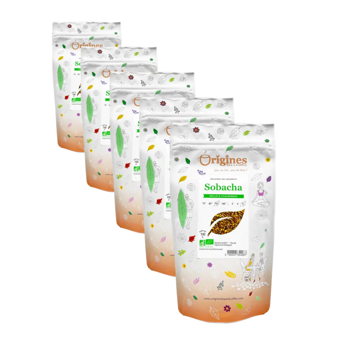 Origines Tea&Coffee Infusion Bio Sobacha Sachet 100G Sachets De The 100 G by Origines Tea&Coffee