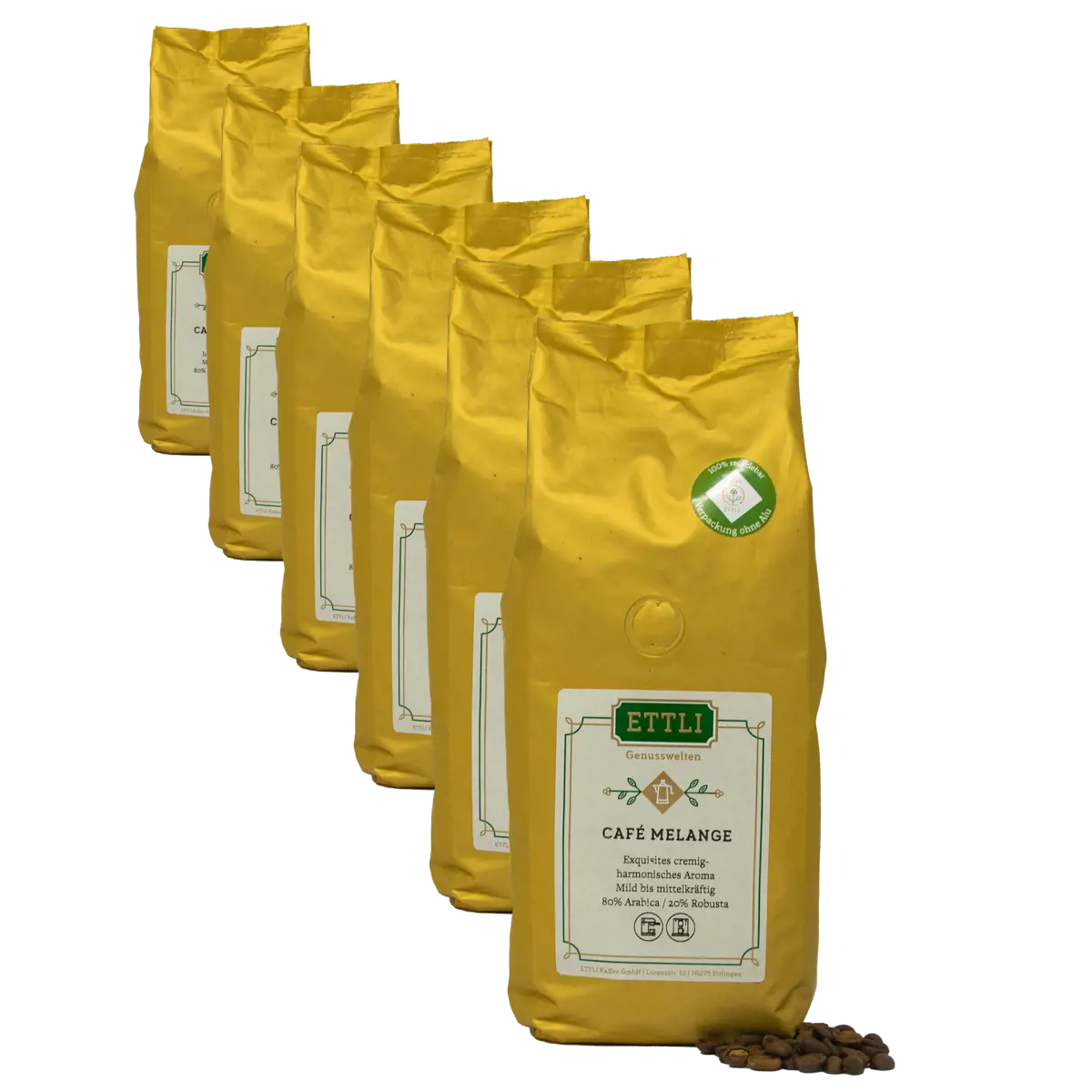 Ettli Kaffee Café En Grain - Café Melange - 250G by ETTLI Kaffee