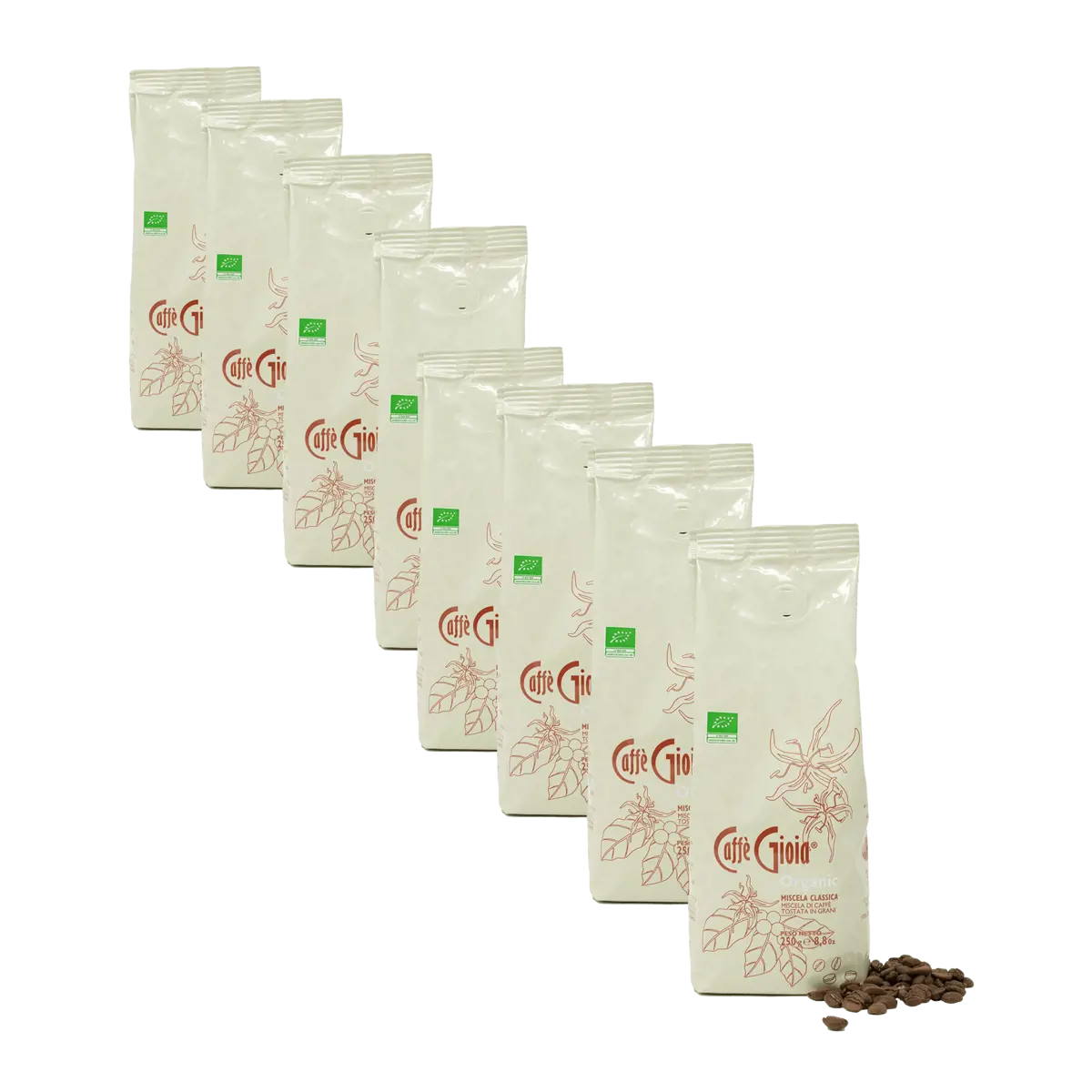 Caffè in grani - Miscela Classica Bio Linea Famiglia - 4x250g by Caffè Gioia
