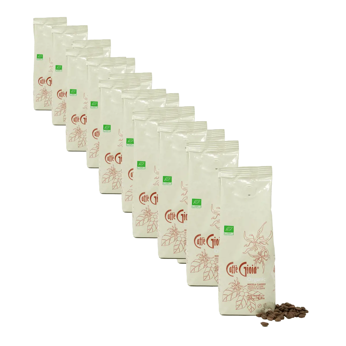 Caffè Gioia Mélange Classique Bio Grains Lignée Familiale (4X250G) by Caffè Gioia