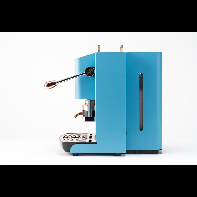 Zweiter Produktbild FABER Kaffeepadmaschine - Pro Deluxe Turquoise verchromt Zodiac 1,3 l by Faber
