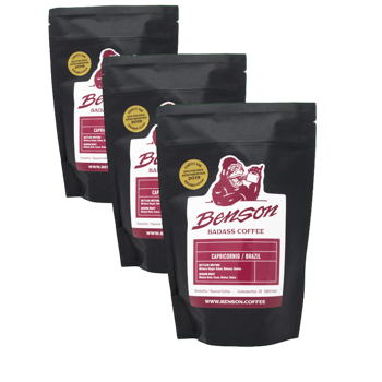 Benson Cafe Moulu Capricornio Espresso 500G Moulu Moka - 500 G - Pack 3 × Moulu Moka Pochette 500 g