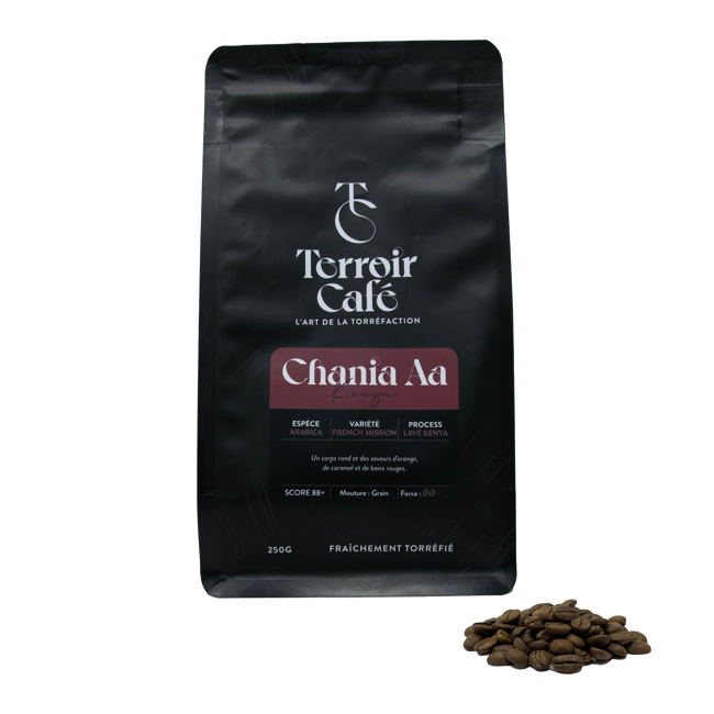 Terroir Cafe Café En Grains - Kenya, Chania Aa 1Kg by Terroir Cafe