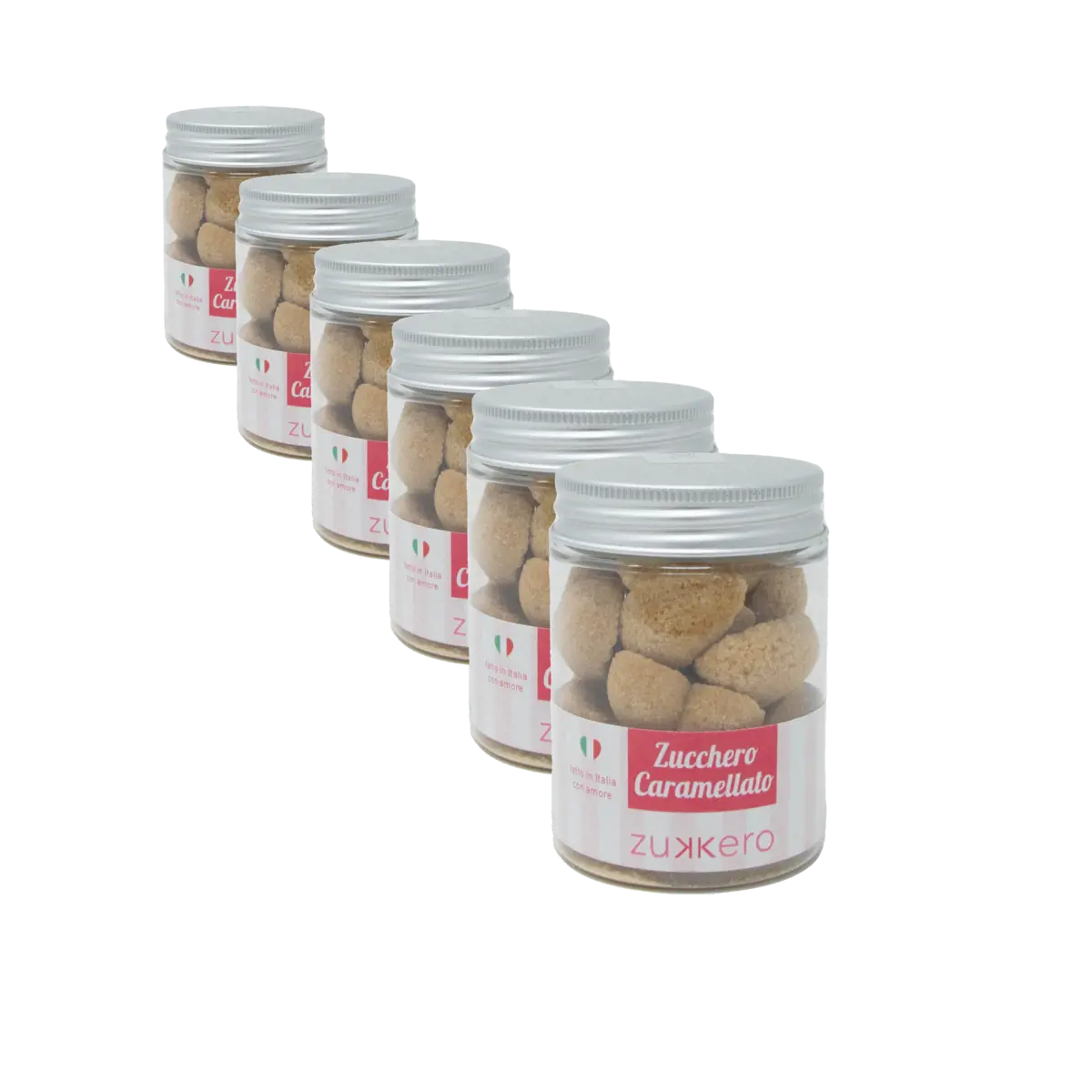 Zukkero Morceaux De Sucre Coeur Avec Sucre Caramelise 60 Gr Boite En Plastique 60 G by Zukkero