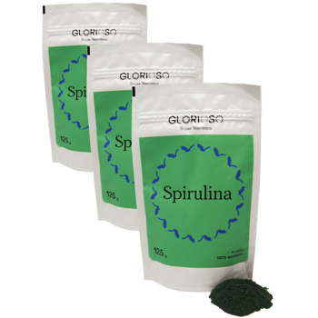 Glorioso Super Nutrients Spiruline - 125 G - Pack 3 × Pochette 125 g