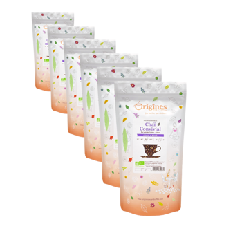 Schwarzer Tee Bio im Beutel - Chaï Convivial - Ceylan - 100g - Pack 6 × Beutel 100 g