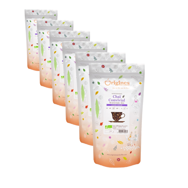 Schwarzer Tee Bio im Beutel - Chaï Convivial - Ceylan - 100g by Origines Tea&Coffee