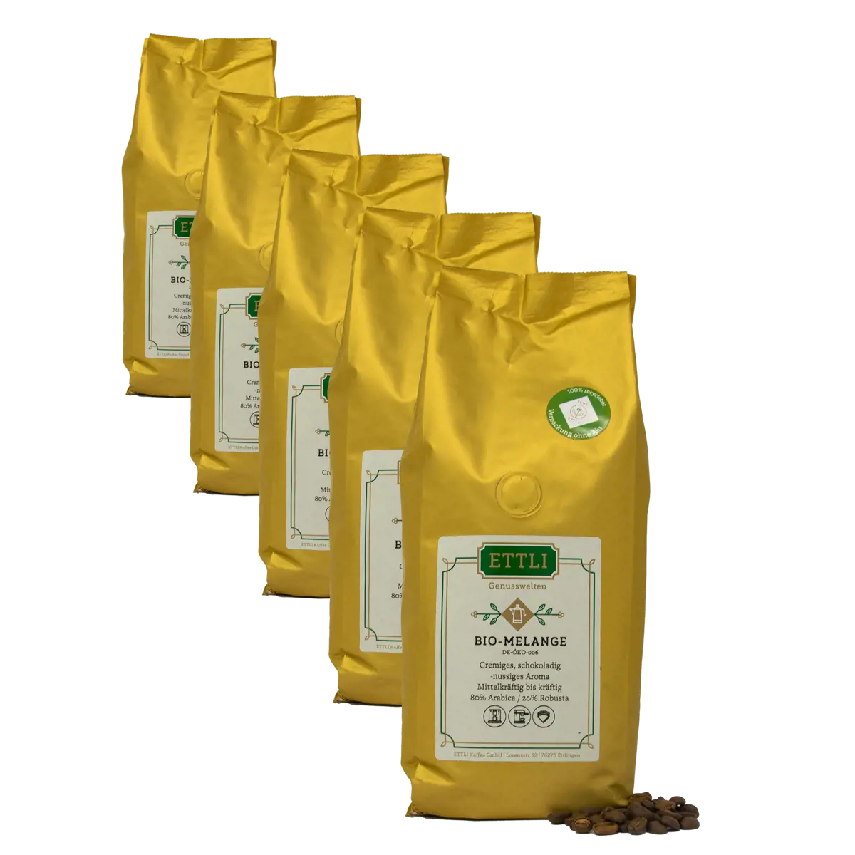 Ettli Kaffee Café En Grains - Bio Mélange - 250G by ETTLI Kaffee