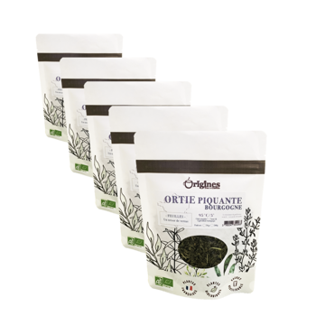 Infusion Bio Ortie Piquante - Sachet 50g - Pack 5 × Pochette 50 g