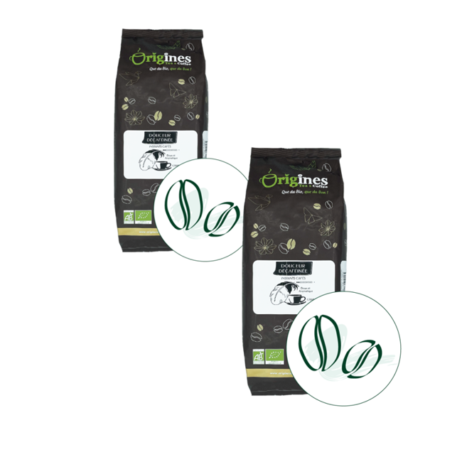 Origines Tea&CoffeeCafe Moulu Douceur Decafeine 1Kg Moulu Filtre - 1 Kg by Origines Tea&Coffee