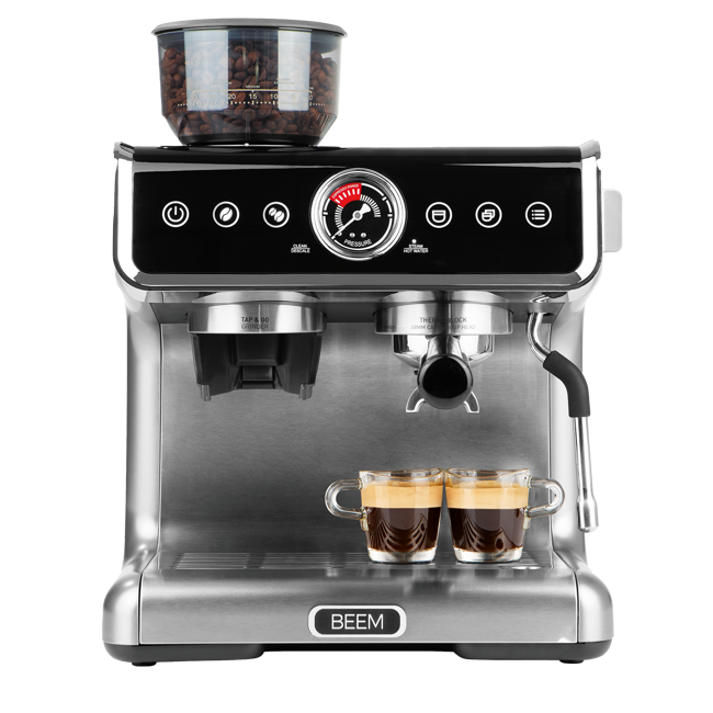 BEEM Espresso-Siebträgermaschine mit Mahlwerk - 2,8l - GRIND-PROFESSION - 15 bar by BEEM 