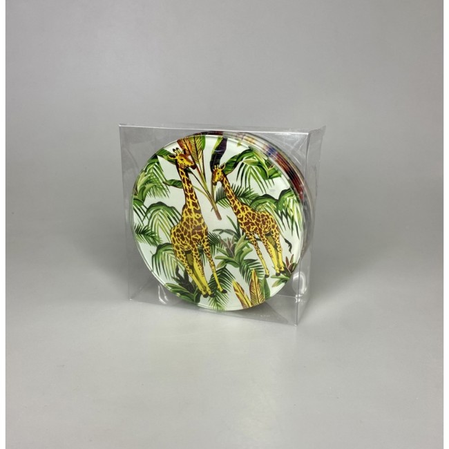 Zweiter Produktbild Glasuntersetzer im Savannendesign - 6er-Set by Aulica