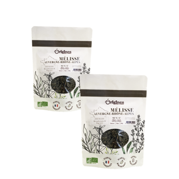 Origines Tea&Coffee Infusion Bio Melisse Vrac 500G Fleur De The 500 G - Pack 2 × Pochette 500 g