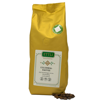 Kaffeebohnen - Colombia-Kaffee - 1kg - Bohnen Beutel 1 kg