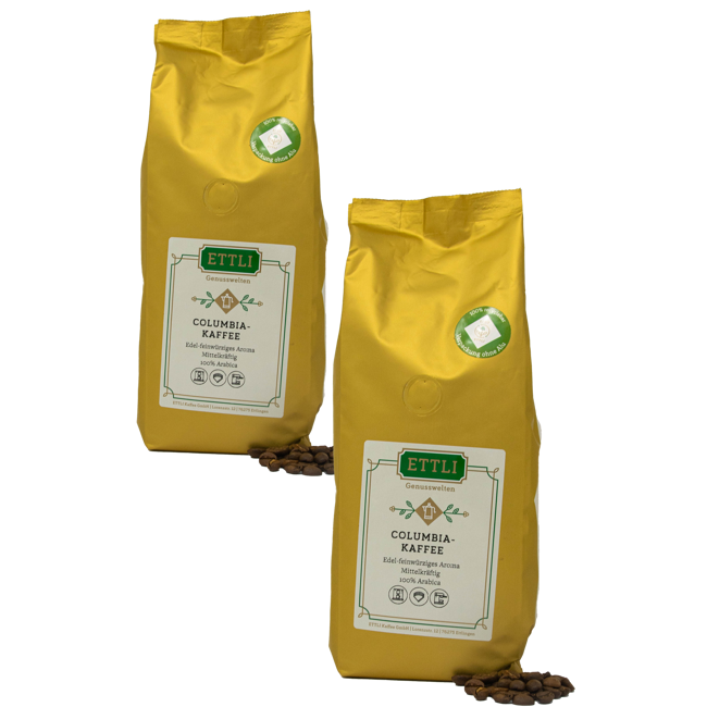 Caffè in grani - Caffè Colombia - 1kg by ETTLI Kaffee