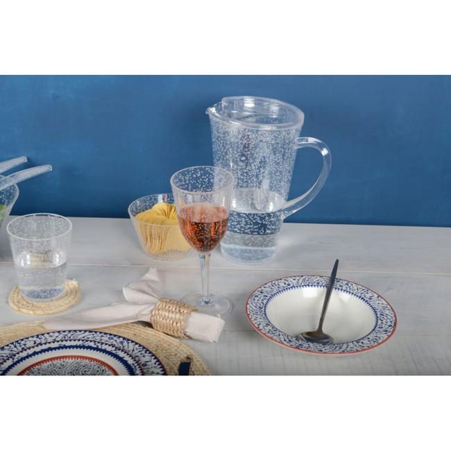 Zweiter Produktbild Wassergläsern aus Acryl Weiß mit Blaseneffekt - 6er-Set by Aulica