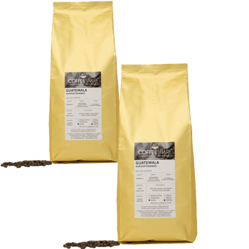 Caffè del Guatemala Huehuetenango - Pack 2 × Chicchi Bustina 1 kg