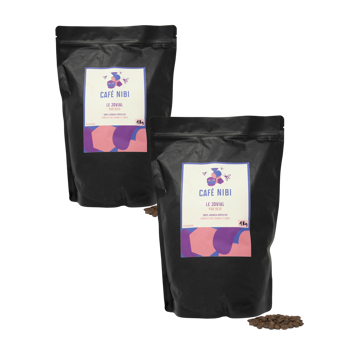 Der Jovial von Rancho - Kaffeebohnen 1 kg - Pack 2 × Bohnen Beutel 1 kg