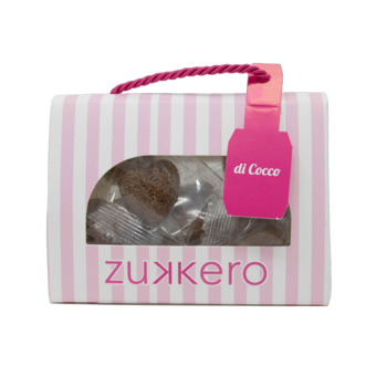 Zucker-Herzen mit Kokosblütenzucker 60 gr. - Pack 7 × Pappschachtel 60 g