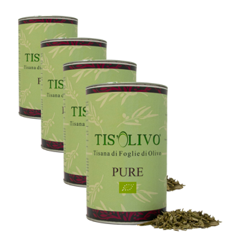 Tis'Olivo Pure Barattolo - Pack 4 × Scatola di cartone 40 g