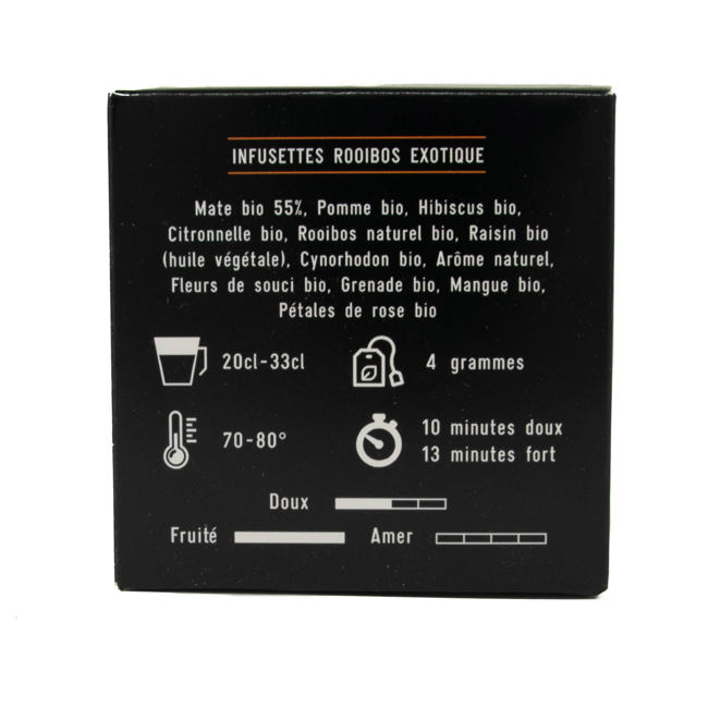 Deuxième image du produit Biomaté Rooibos Exotique X30 Infusettes Infusette 45 G by Biomaté