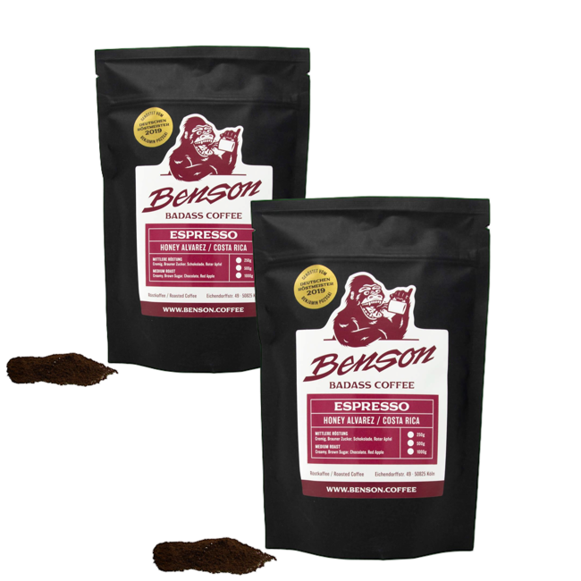 Benson Cafe Moulu Honey Alvarez Espresso 500G Moulu Espresso - 500 G by Benson