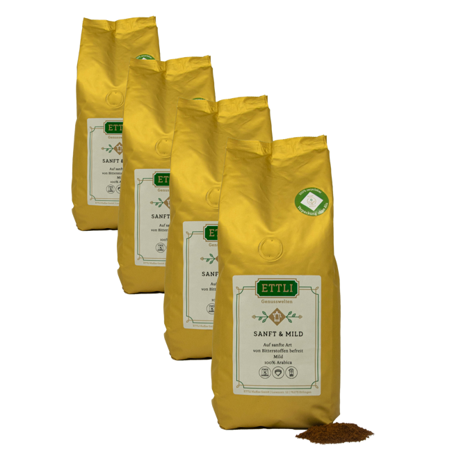 Caffè macinato - Liscia e leggera con caffeina - 500g by ETTLI Kaffee