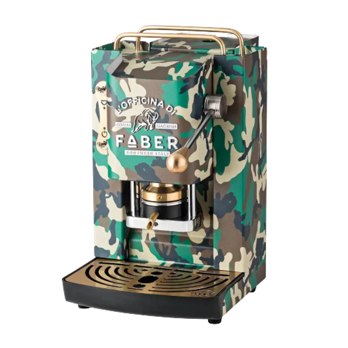 Zweiter Produktbild FABER Kaffeepadmaschine - Pro Deluxe Pure Camouflage Edition 1,3 l by Faber