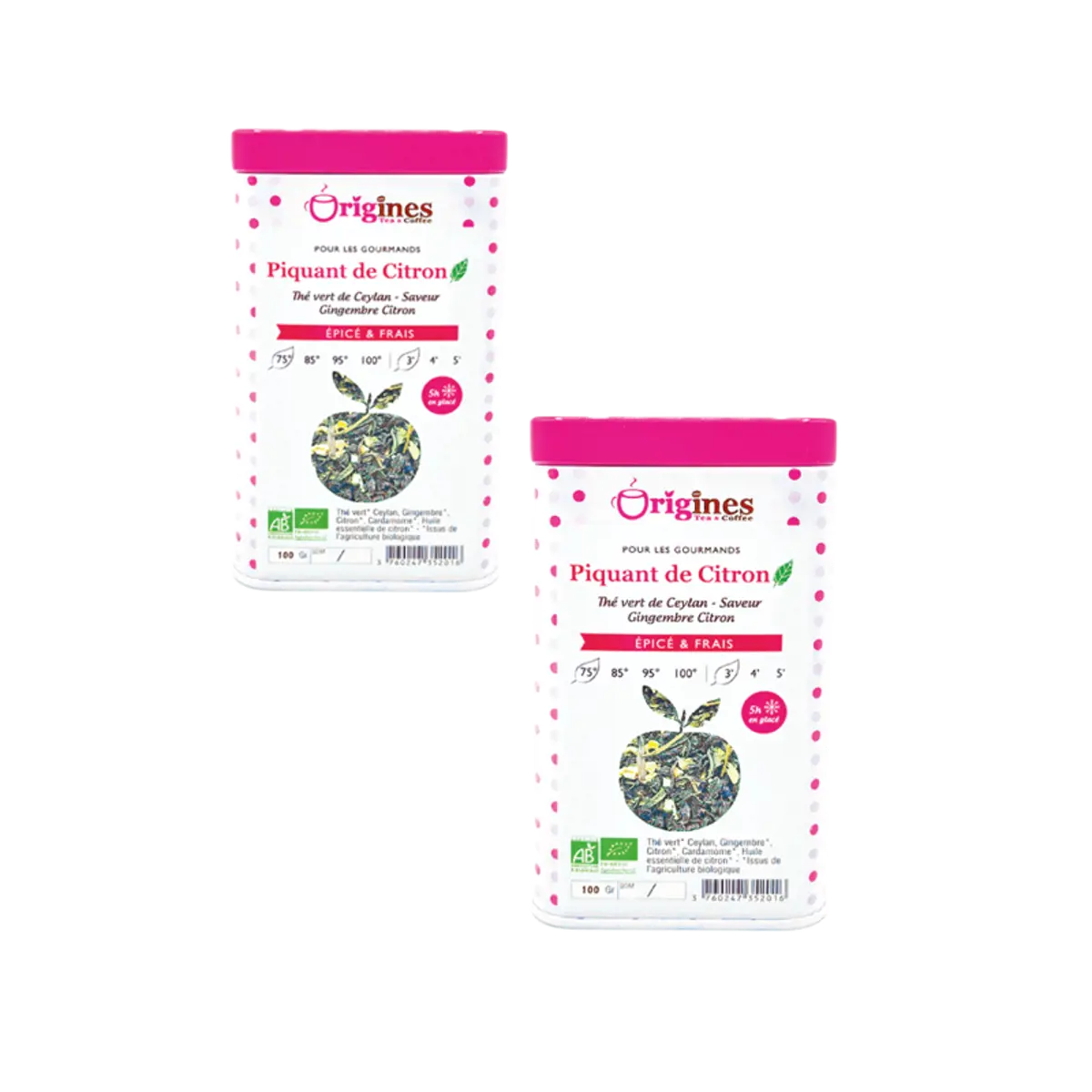 Origines Tea&Coffee The Vert Bio En - Piquant De Citron Ceylan 100G - 100 G by Origines Tea&Coffee