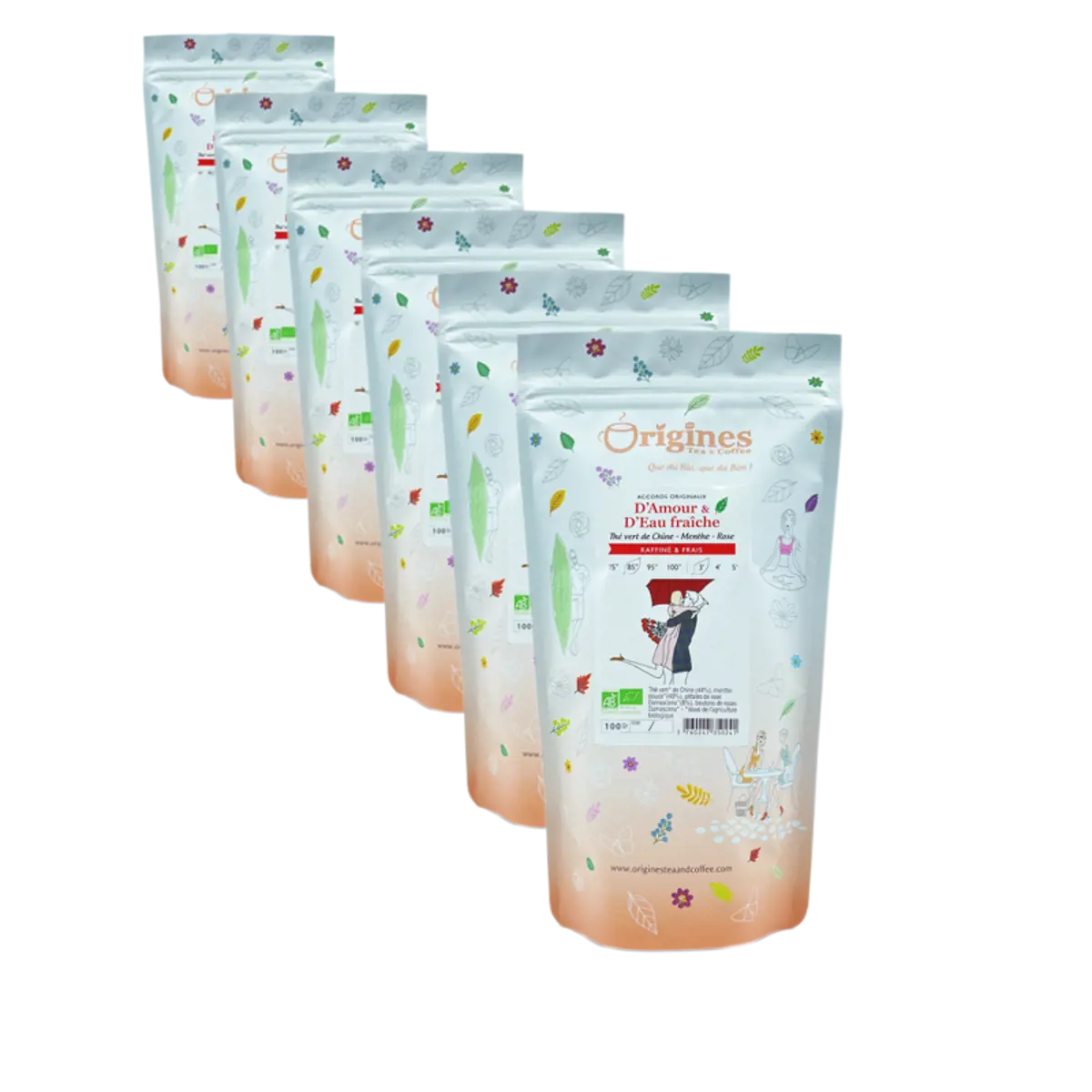 Tè Verde Bio in busta - d'Amour et d'Eau Fraîche Chine - 80g by Origines Tea&Coffee