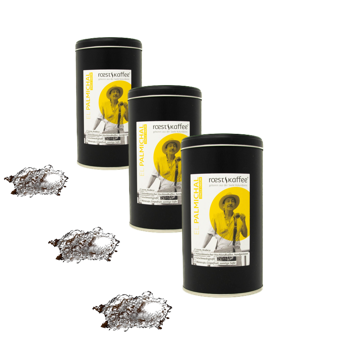 El Palmichal - Monorigine - Pack 3 × Macinatura French press Scatola di metallo 500 g