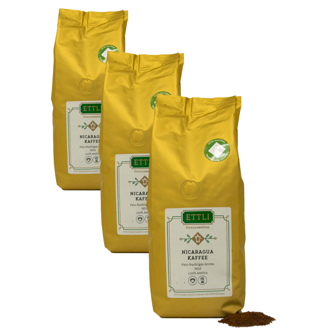 Ettli Kaffee Nicaragua Single Origin Moulu Moka - 500 G by ETTLI Kaffee