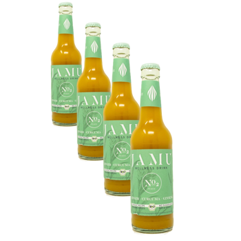 3 x JAMU No2 I Un ‘OM’ ad ogni sorso - Pack 4 × Bottiglia di vetro 990 g