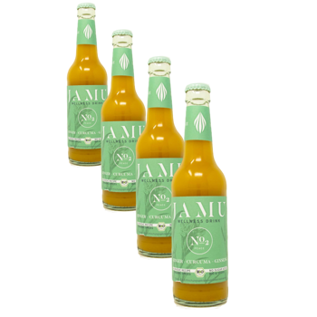 Jamu 3 X Jamu No2 I An Om With Every Sip Vrac En Boite Carton 990 G - Pack 4 × Bouteille en verre 990 g