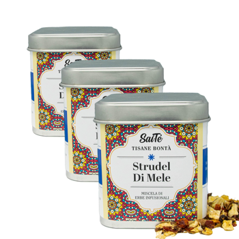 Strudel di mele - Pack 3 × Scatola di metallo 50 g