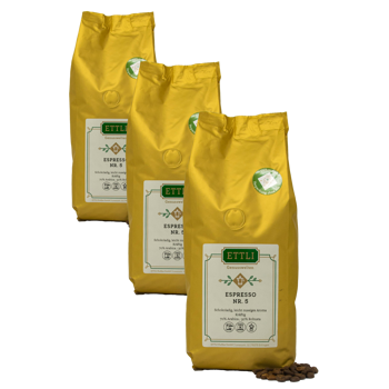 Caffè in grani - Espresso N°5 - 500g - Pack 3 × Chicchi Bustina 500 g